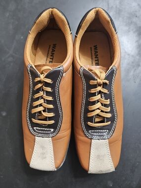 Wanted Shoes Women's Majic Tan and Brown Leather Lace Up size 6.5